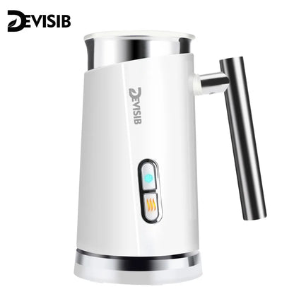 Mousseur à Lait Électrique DEVISIB 3-en-1 300ml 500W avec réservoir en acier inoxydable et poignée ergonomique