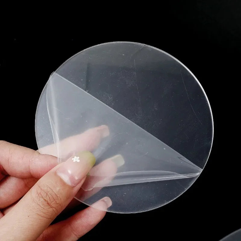 Disque à Gâteau Transparent en Acrylique – 5 à 30 cm, utilisé pour la décoration de gâteaux avec facilité
