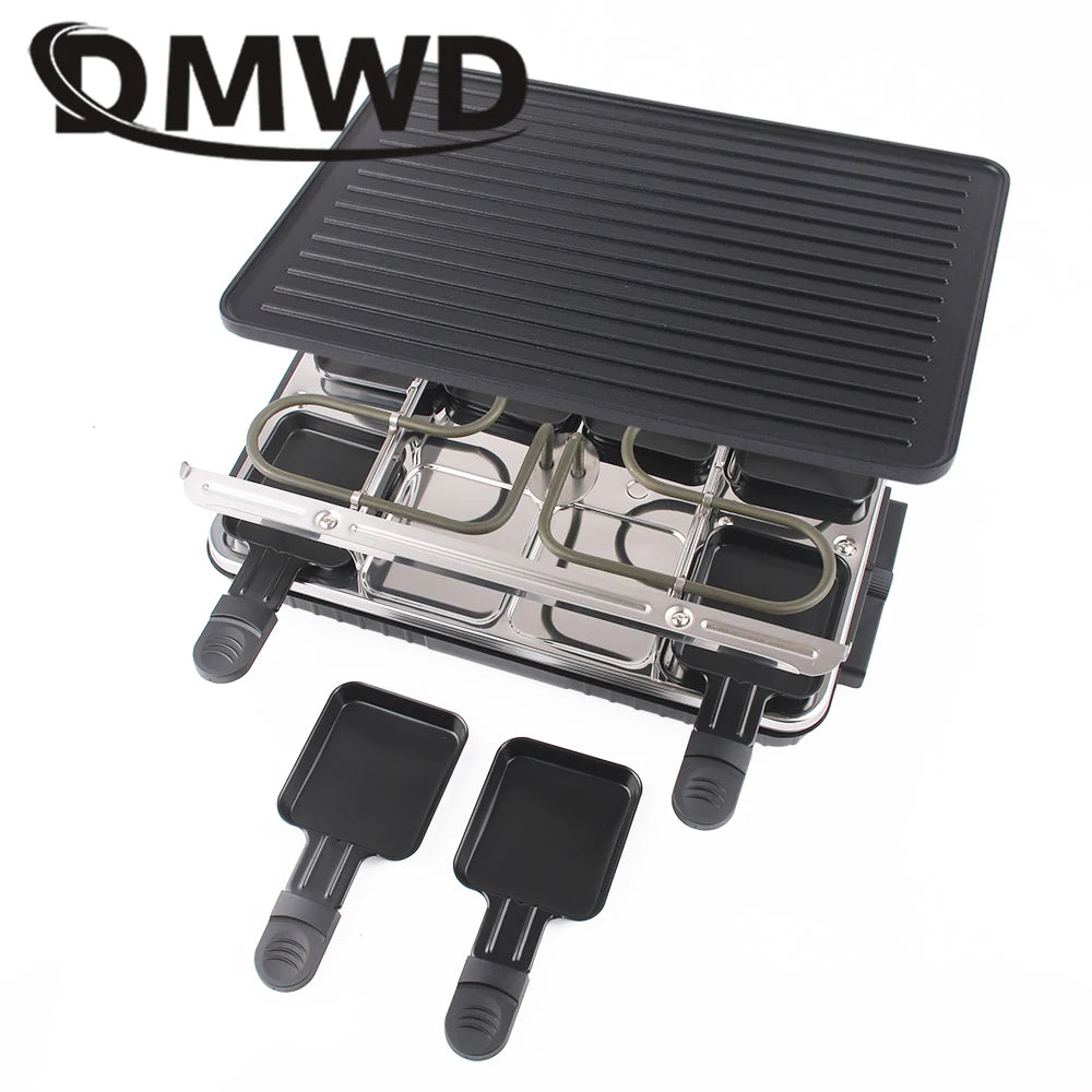 Appareil à Raclette – Plaque Fonte Antiadhésive avec zone de cuisson et spatules en plastique