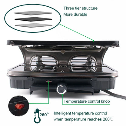 Appareil à Raclette – Plaque Fonte Antiadhésive avec contrôle de température et structure durable