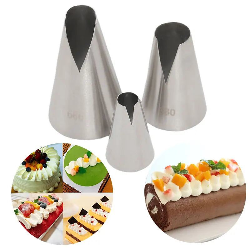Ensemble de douilles Saint-Honoré en Inox pour décoration pâtisserie, parfaites pour créer des designs élégants