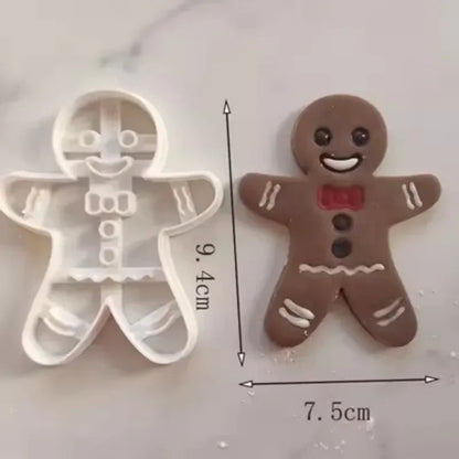 Emporte-Pièce Bonhomme en Pain d’Épices – 7 Modèles avec un bonhomme en pain d'épices en chocolat