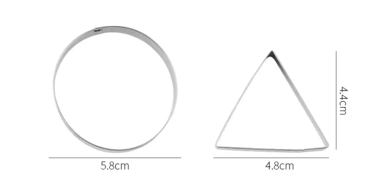 Emporte-Pièces Créatifs – Lot de 4 Formes pour Biscuits en acier inoxydable, idéal pour la pâtisserie