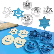 Emporte-Pièces Inox Fantaisie – Lot de 4 pour Pâtisserie avec différentes formes amusantes en acier inoxydable