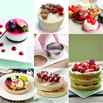 Emporte-Pièces Ronds Inox – Lot de 12 Tailles Découpe pour réaliser des desserts variés et créatifs