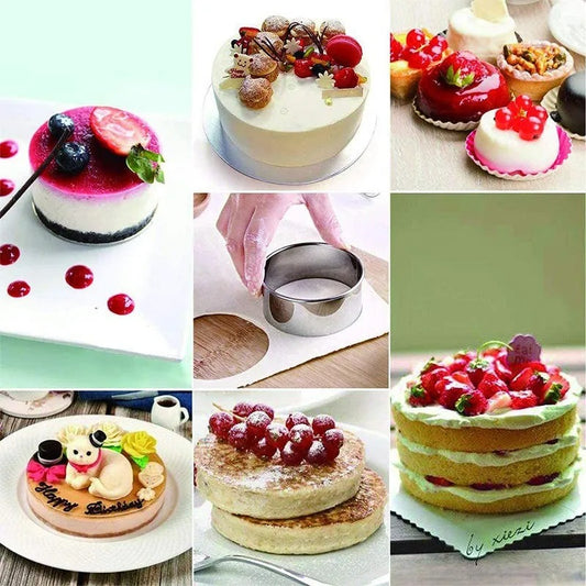 Emporte-Pièces Ronds Inox – Lot de 12 Tailles Découpe pour réaliser des desserts variés et créatifs