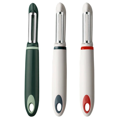 Éplucheur légume en Acier Inoxydable - Outil Ergonomique disponible en vert blanc et blanc rouge