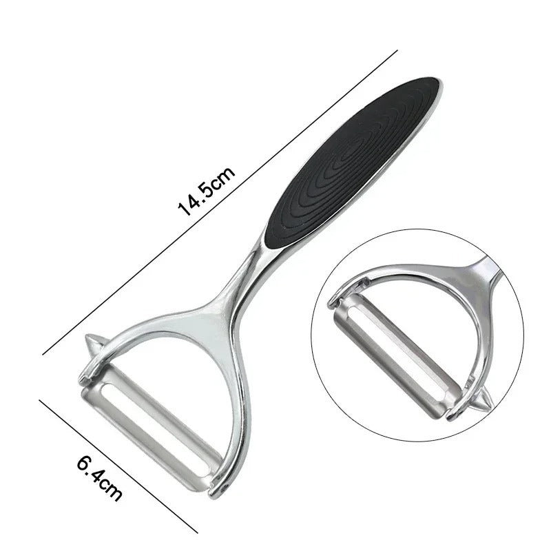 Éplucheur multifonction cuisine pour éplucher et trancher légumes et fruits avec design ergonomique