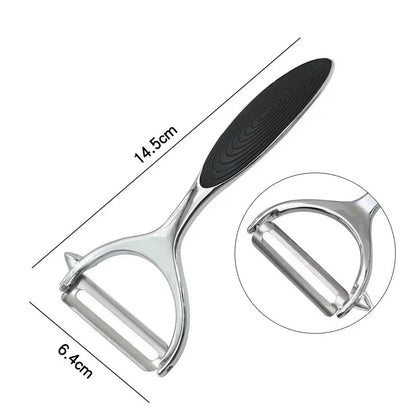 Éplucheur multifonction cuisine pour éplucher et trancher légumes et fruits avec design ergonomique