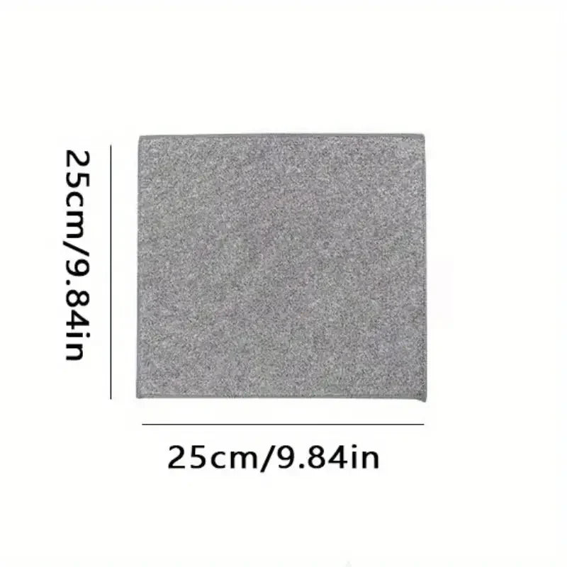 Éponge Microfibre Récurante Cuisine – Nettoyage Écologique gris 25 cm par 25 cm de Ustensile de chef