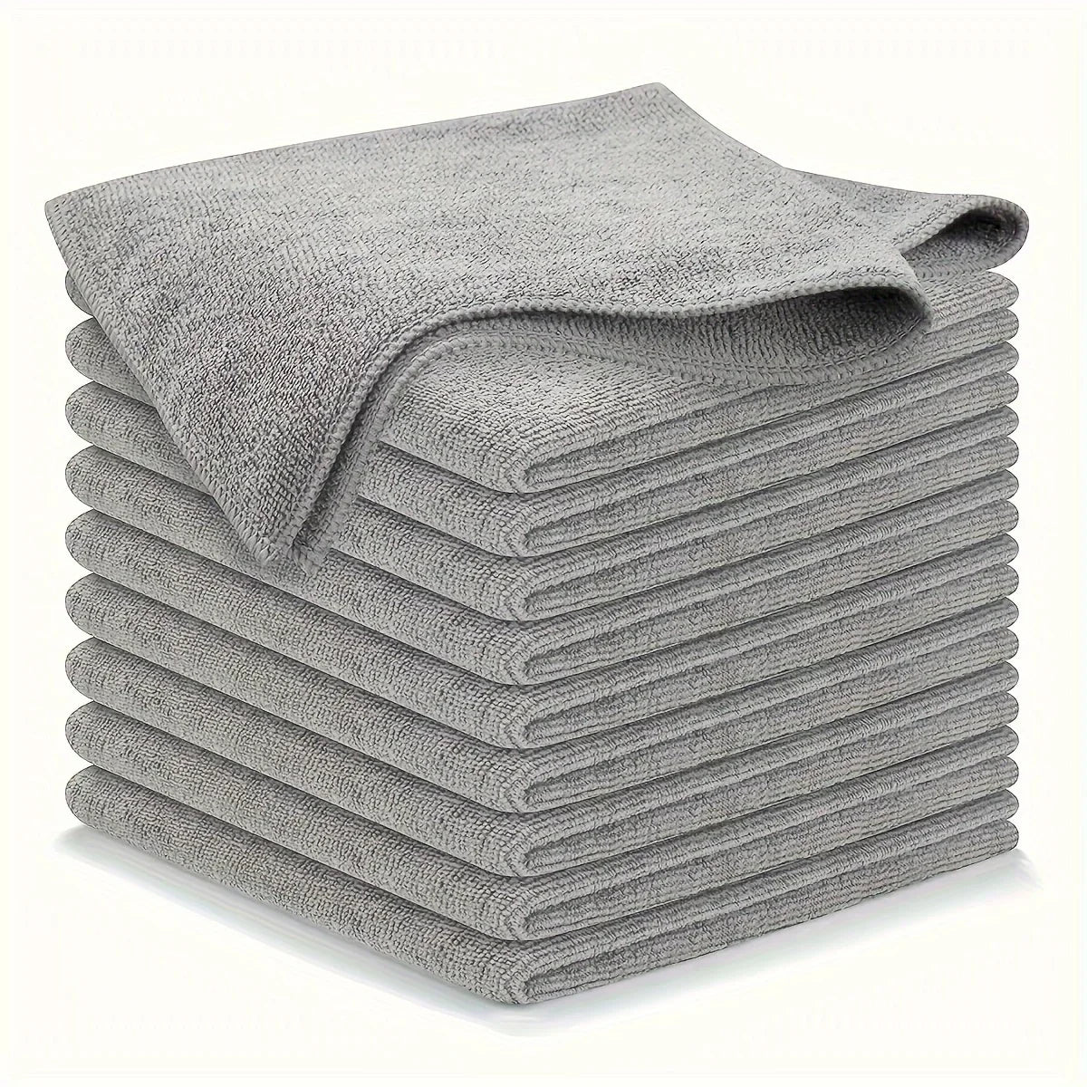 Pack de lingettes grises en microfibre pour cuisine Éponge Microfibre Récurante Cuisine – Nettoyage Écologique