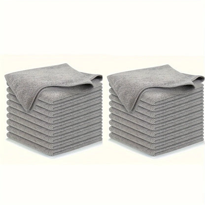 Lot de lingettes grises en microfibre pour nettoyage écologique Éponge Microfibre Récurante Cuisine – Nettoyage Écologique