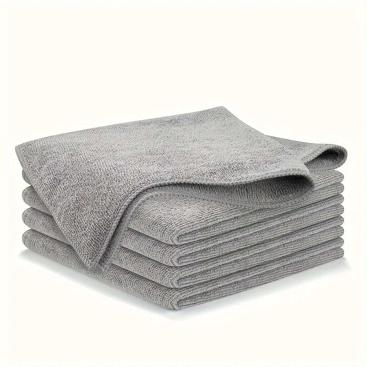 Éponge Microfibre Récurante Cuisine – Nettoyage Écologique gris empilée pour nettoyage efficace en cuisine