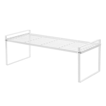 Étagère de Rangement Inox pour Cuisine Moderne et Pratique avec structure métallique blanche