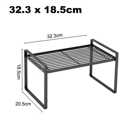 Étagère de Rangement Inox pour Cuisine Moderne et Pratique en acier inoxydable avec dimensions 32.3x18.5 cm