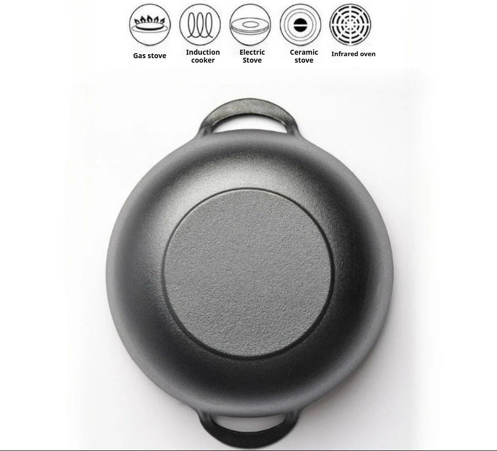 Faitout en Fonte 20 cm Compatible Induction et Tous Feux avec design résistand pour cuisson efficace