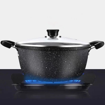 Faitout en Pierre Maifan avec Couvercle – Cuisson Saine Tous Feux sur une plaque chauffante