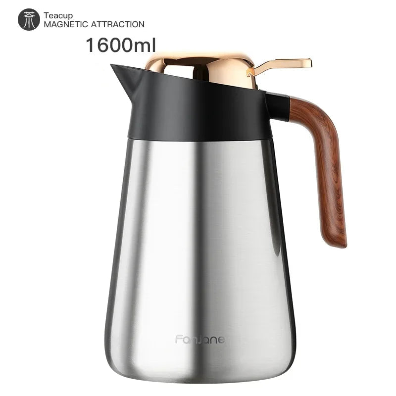 Bouilloire Isotherme Inox 316 avec Capacité de 1600ml pour boissons chaudes ou froides pendant 24h