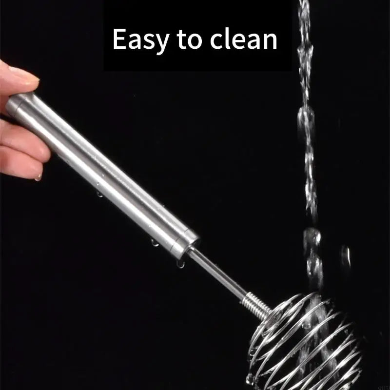 Fouet à Ressort Inox 430 – Fouetter Œufs & Crème Facilement avec nettoyage facile sous l'eau