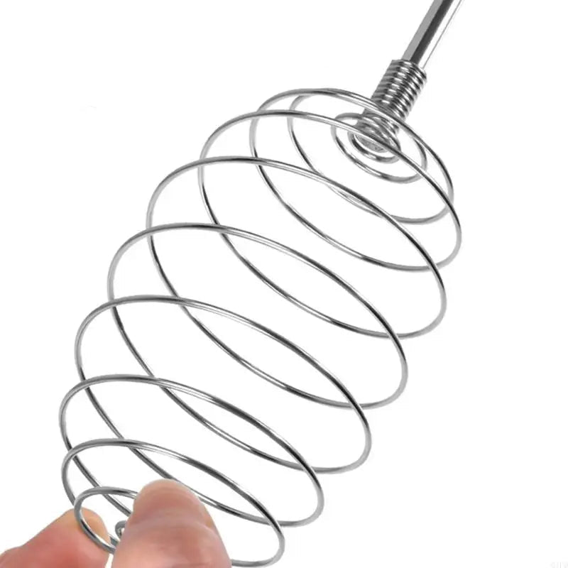 Fouet à Ressort Inox 430 – Fouetter Œufs & Crème Facilement en acier inoxydable avec design spirale pour cuisine