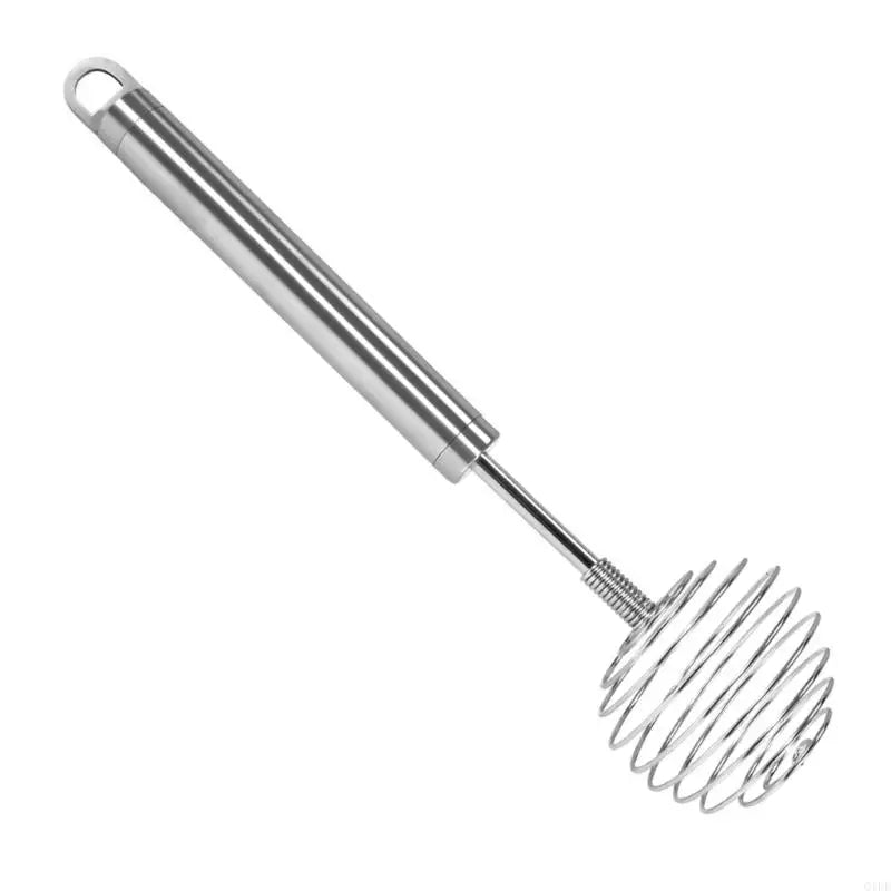 Fouet à Ressort Inox 430 – Fouetter Œufs & Crème Facilement avec poignée en acier inoxydable