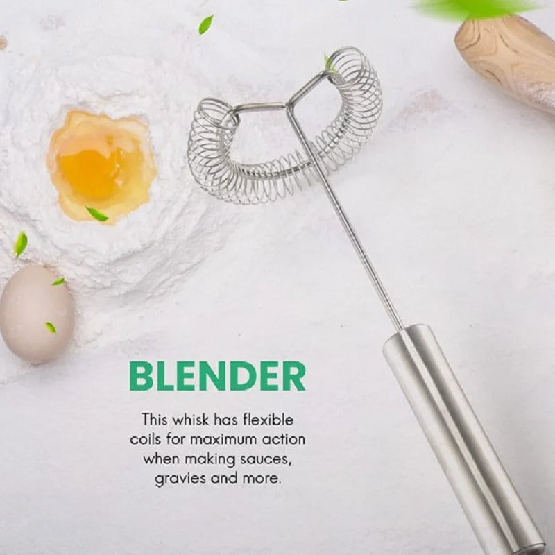 Fouet à Spirale en Inox pour Sauce, Béchamel et Roux – Fouet Professionnel Anti-Grumeaux avec des ressorts flexibles