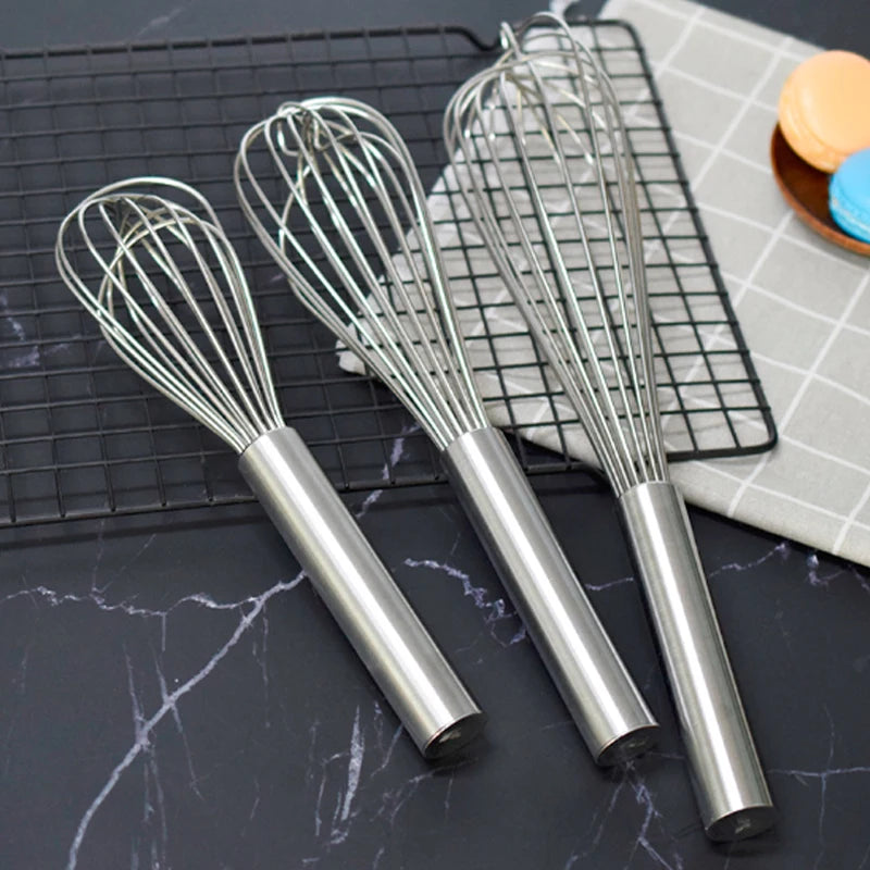 Fouet Cuisine Inox – 9 Tailles pour Recettes Maison Parfaites en acier inoxydable de différentes tailles