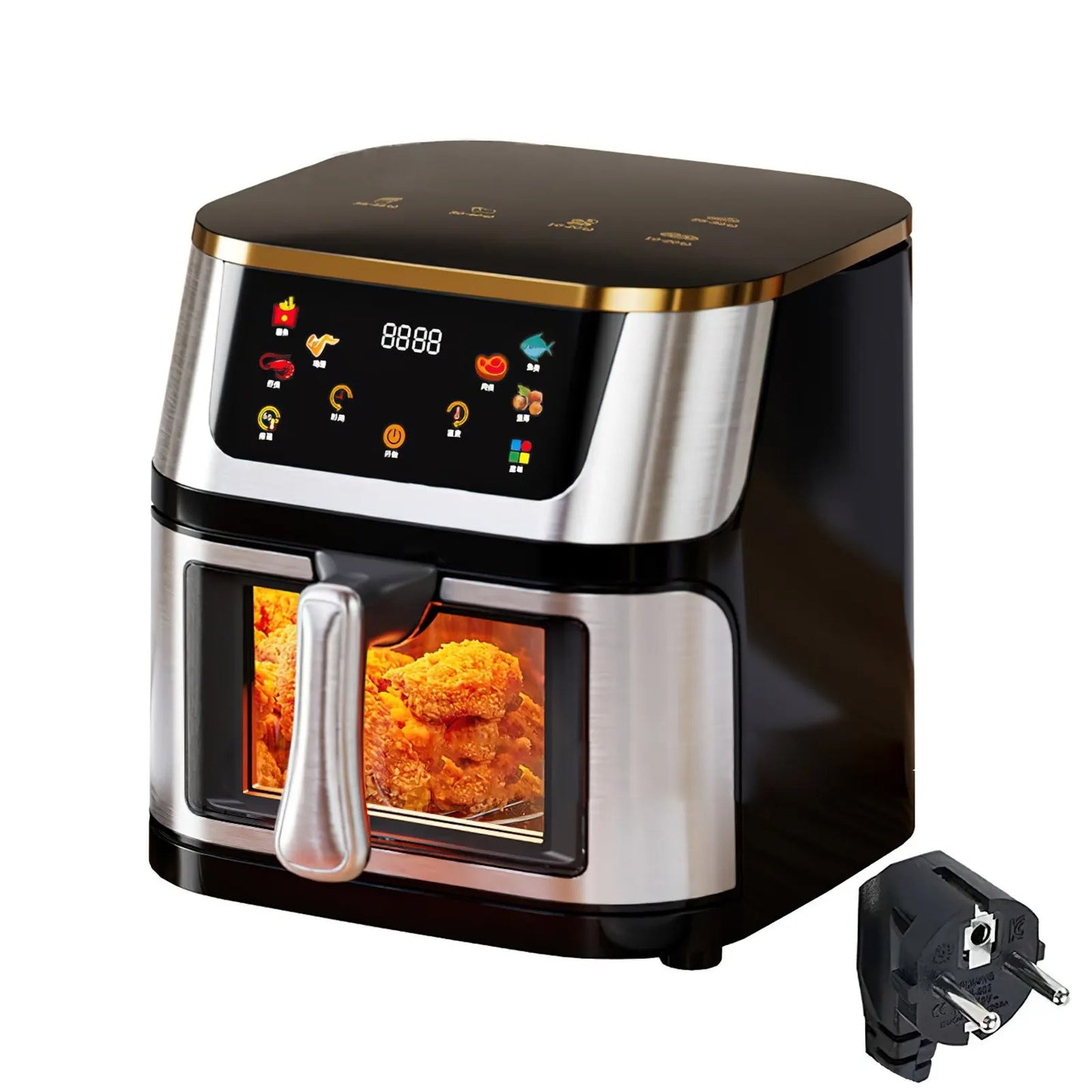 Friteuse sans huile 8L – Cuisine saine et croustillante avec écran tactile et design moderne