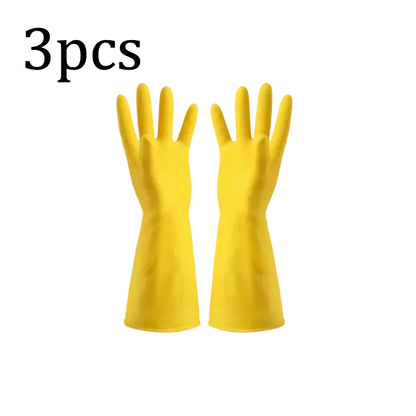 Gants de Cuisine en Caoutchouc jaunes pour le ménage facile et la protection des mains