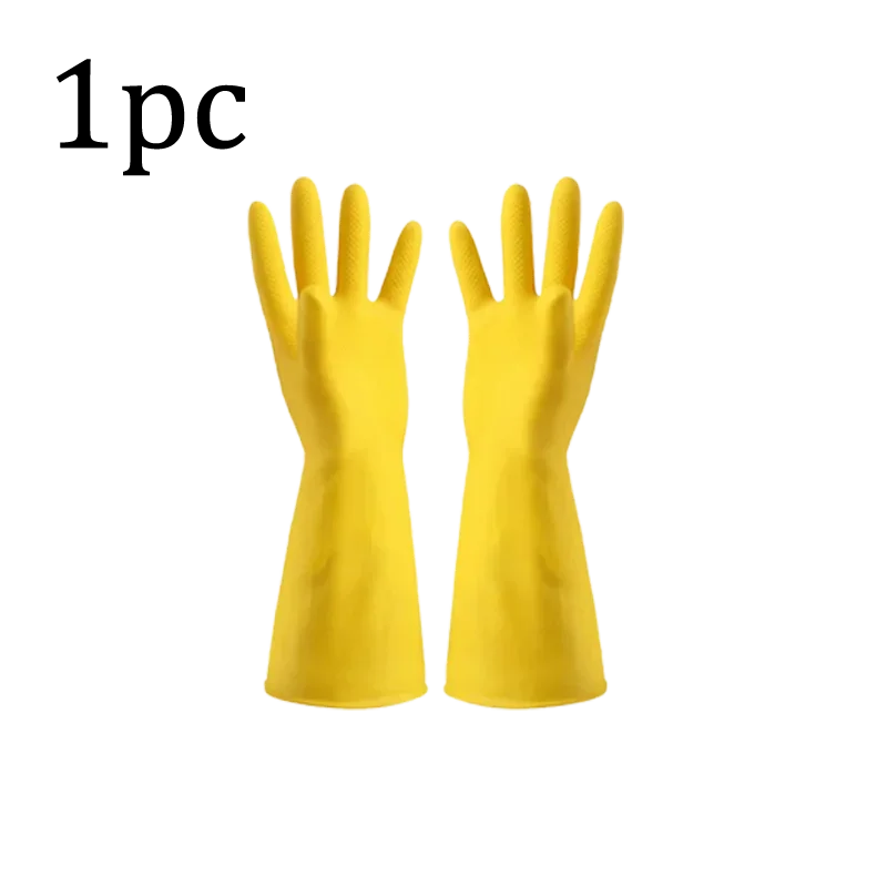 Gants de Cuisine en Caoutchouc jaunes pour un ménage facile et une protection optimale des mains