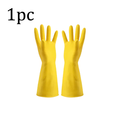 Gants de Cuisine en Caoutchouc jaunes pour un ménage facile et une protection optimale des mains