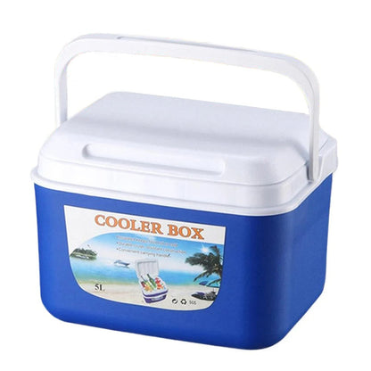 Glacière Portable Rigide Isolation Longue Durée bleu avec poignée pour garder vos aliments frais