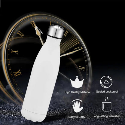 Gourde Isotherme Inox 304 blanche avec isolation durable et matériau de haute qualité