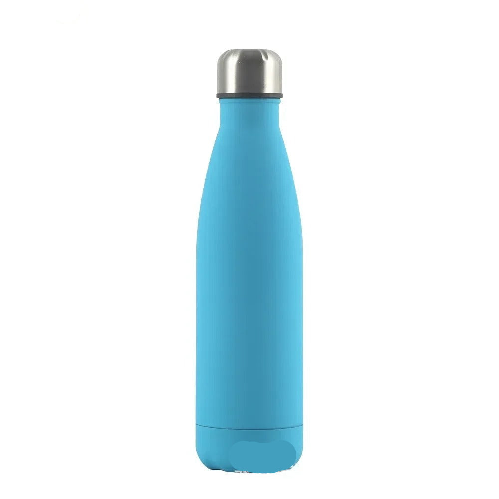 Gourde Isotherme Inox 304 bleue de 500ML, idéale pour garder vos boissons à la bonne température