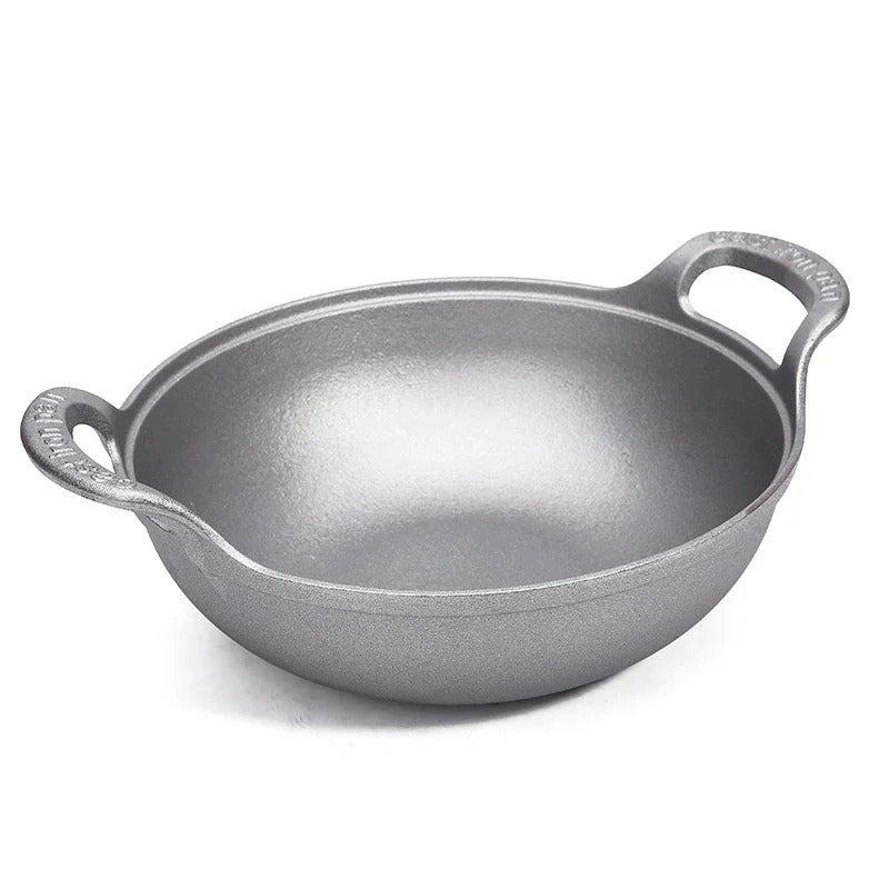 Grand Faitout en Fonte 34 cm Sans Revêtement – Tous Feux avec poignées pour une cuisson efficace