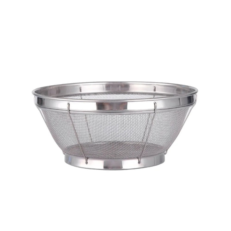 Grande passoire inox à maille fine 31 cm – Grand format surélevé idéale pour la cuisson et le drainage des aliments.