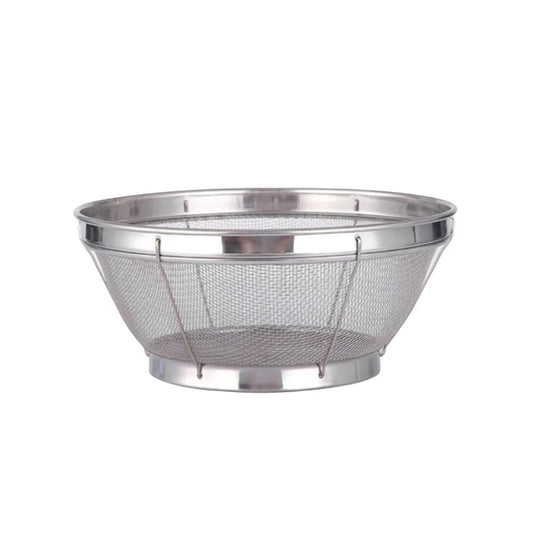 Grande passoire inox à maille fine 31 cm – Grand format surélevé idéale pour la cuisson et le drainage des aliments.