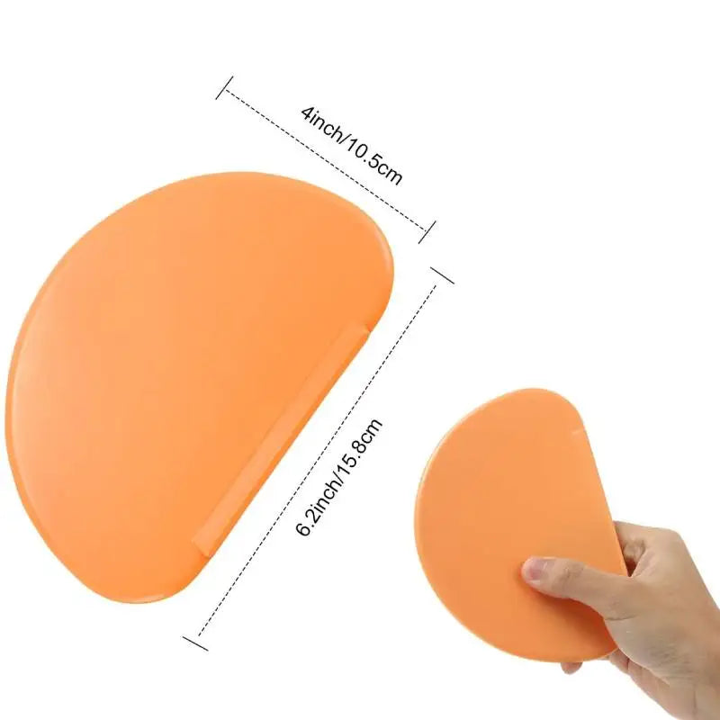 Grattoir à Pâte Flexible – Pour Bols et Préparations en silicone orange de différentes tailles pour cuisiner facilement