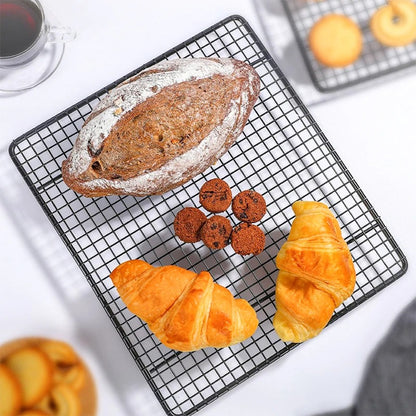 Grille Refroidissement Inox pour Cuisson et Pâtisserie, idéal pour pain et pâtisseries fraîches