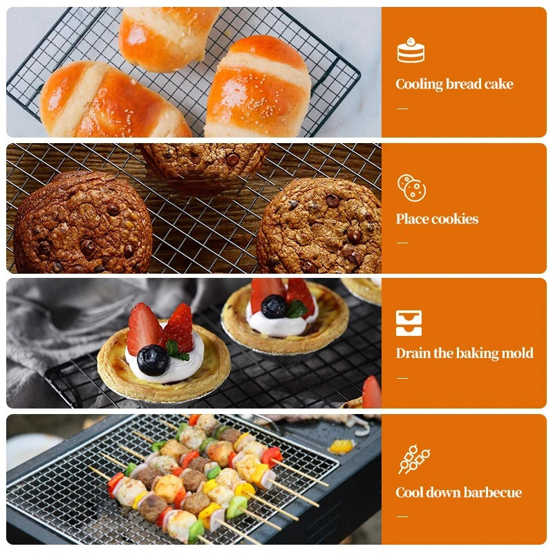 Grille Refroidissement Inox – Cuisson et Pâtisserie pour refroidir pains, biscuits et desserts