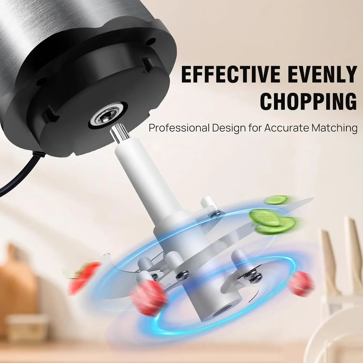 Hachoir Électrique Inox 5L – Puissant, Durable & Multifonction avec lame tranchante pour hacher efficacement légumes et viande