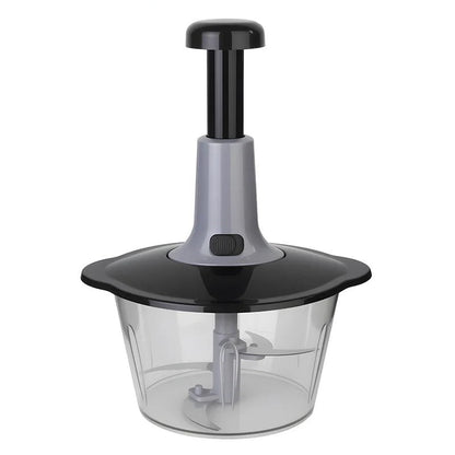 Hachoir Manuel Grande Capacité 2L en plastique transparent avec poignée ergonomique pour hacher facilement les aliments