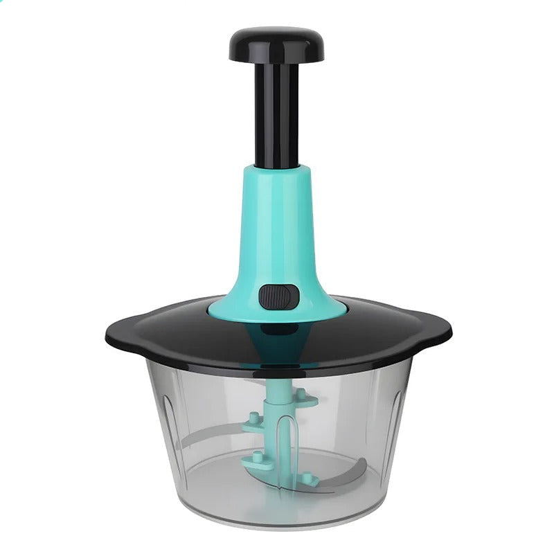 Hachoir Manuel Grande Capacité 2L en plastique avec poignée ergonomique pour hacher facilement les aliments