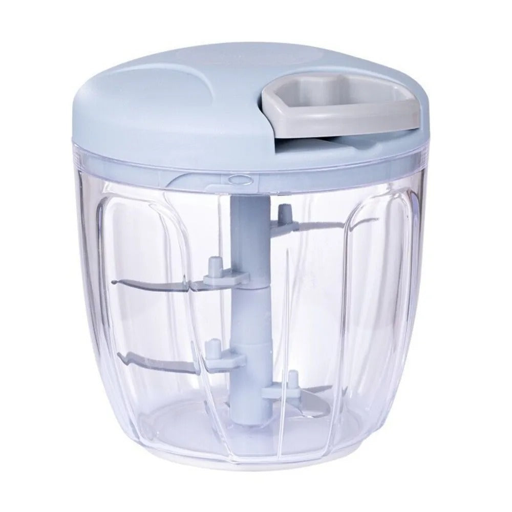 Hachoir Manuel pour Purée Bébé et Préparation Rapide des Repas Maison en plastique transparent avec couvercle