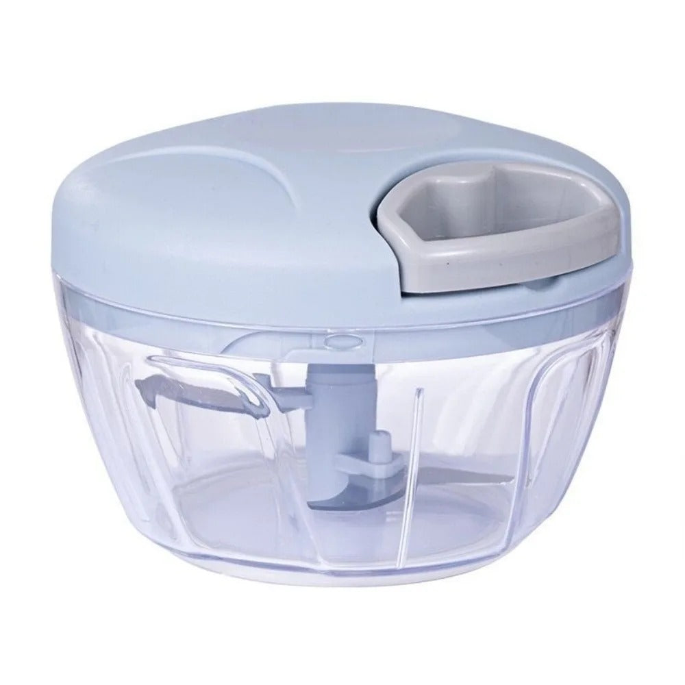 Hachoir Manuel pour Purée Bébé et Préparation Rapide des Repas Maison avec couvercle et mécanisme de coupe