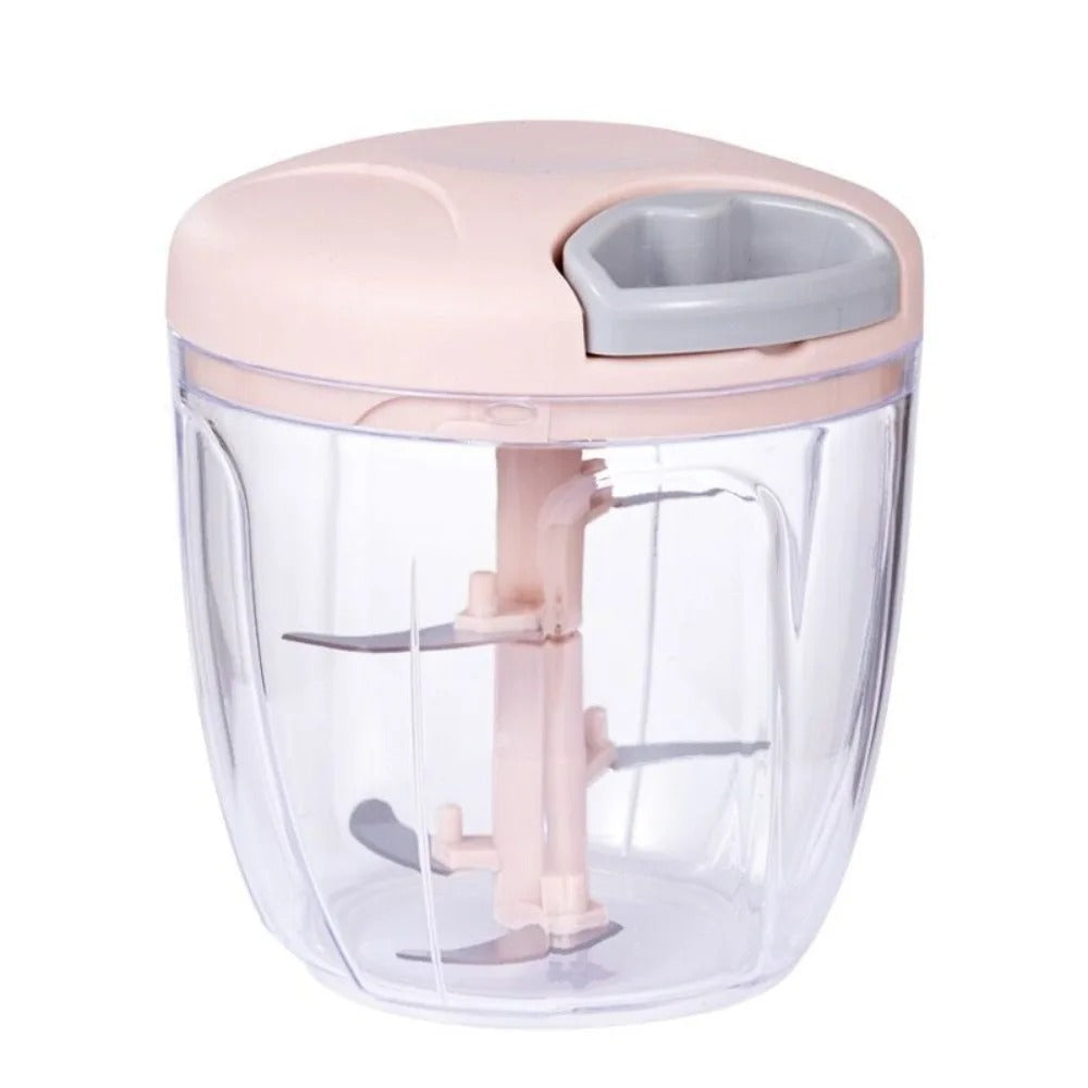 Hachoir Manuel pour Purée Bébé et Préparation Rapide des Repas Maison avec design compact et transparent