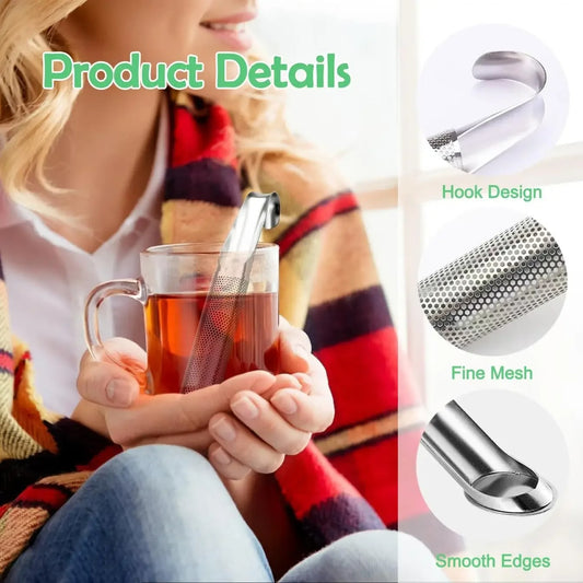 Infuseur à thé en inox pour thé en vrac – Lot de 2 avec maillage fin et design ergonomique
