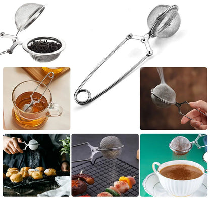 Infuseur à Thé Inox 304 avec Poignée Longue pour infuser du thé et des plantes facilement