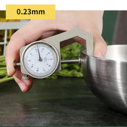 Wok Inox Antiadhésif 22-28 cm – Tous Feux et Polyvalent avec précision de mesure de 0.23 mm