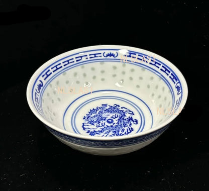 Bol Céramique Dragon Bleu & Blanc – JINGDE CERAMICS Éco avec motif de dragon détaillé à l'intérieur